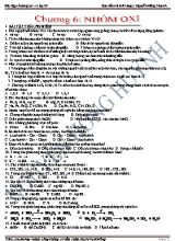 Bài tập Hóa học Lớp 10 - Chương 6 Nhóm Oxi - Nguyễn Hồng Huynh